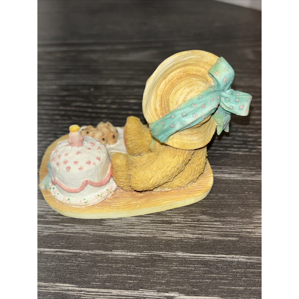 Birthday Bear Cherished Teddies Hooray for You Cake Figurine 54/438 - Picture 2 of 6